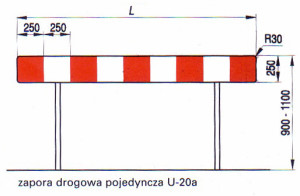 U20a 300x196 Zapory drogowe U 20a d